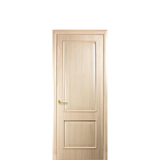 Дверь Вилла (Интера) ПВХ ДеЛюкс глухое с гравировкой  цвет патина