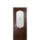 Дверь Рока (Интера) ПВХ ДеЛюкс со стеклом сатин и рисунок Р1 цвет в ассортименте