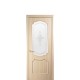 Дверь Рока (Интера) ПВХ ДеЛюкс со стеклом сатин и рисунок Р1 цвет патина
