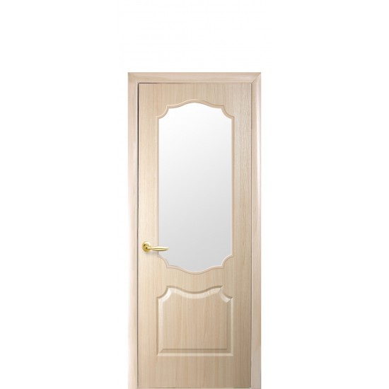 Дверь Вензель (Симпли) под покраску  стекло сатин  структура