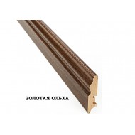 Плинтус для пола МДФ (стоевая) Новый Стиль ПВХ DeLuxe 70х16х2400