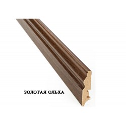 Плинтус для пола МДФ (стоевая) Новый Стиль ПВХ DeLuxe 70х16х2400
