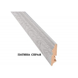 Плинтус для пола МДФ (стоевая) Новый Стиль ПВХ DeLuxe 70х16х2400