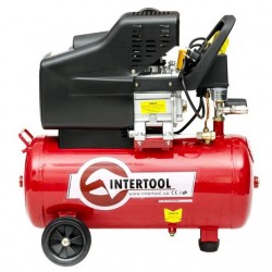 Компрессор воздушный поршневой Intertool с ресивером 2 цилиндра PT-0009
