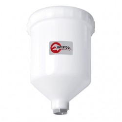Бачок для краскопульта пластиковый с внутренней резьбой 1/2 600 мл Intertool PT-1901