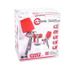 Краскопульт электрический HVLP 450 Вт с верхним бачком пластмассовым 1 л INTERTOOL DT-5045 Краскопульт электрический HVLP 450 Вт с верхним бачком пластмассовым 1 л INTERTOOL DT-5045