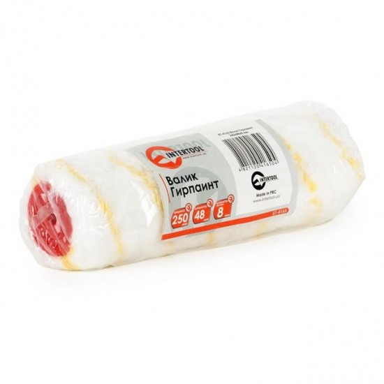 Валик малярный Гирпаинт 250х48х8 мм Intertool KT-4165