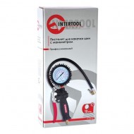 Пистолет для накачки шин с манометром Intertool PT-0510