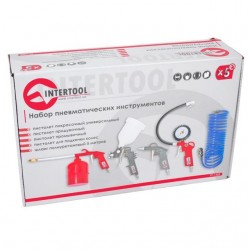Набор пневмоинструмента Intertool PT-1502 5 ед Набор пневмоинструмента Intertool PT-1502 5 ед